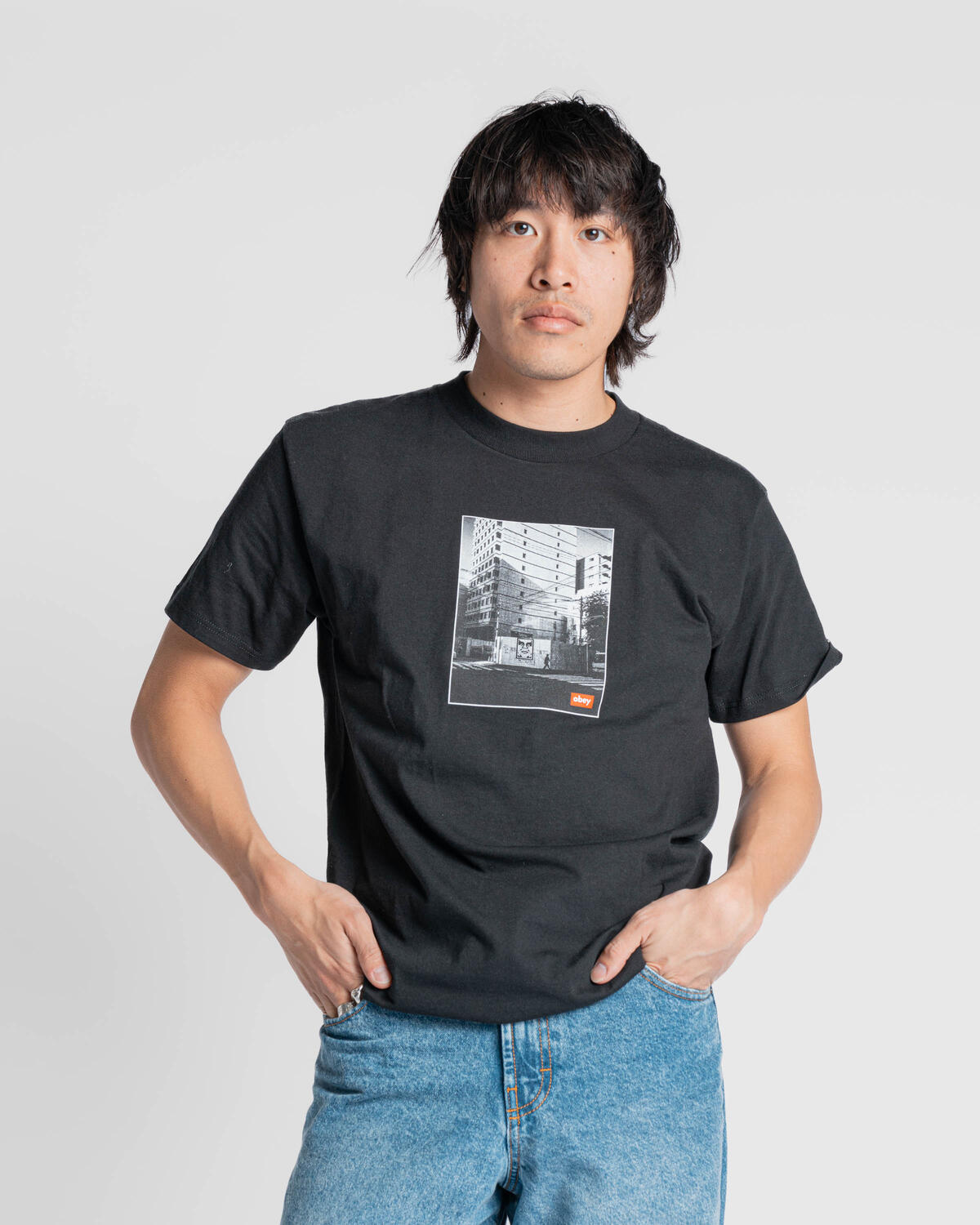 Obey OSAKA PHOTO TEE | 165264114-BLK | AFEW STORE